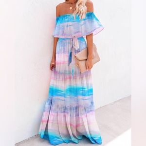 Off The Shoulder Maxi Dress